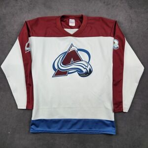 Vintage Colorado Avalanche Off The Bench Hockey Jersey Mens Medium USA Made